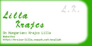 lilla krajcs business card